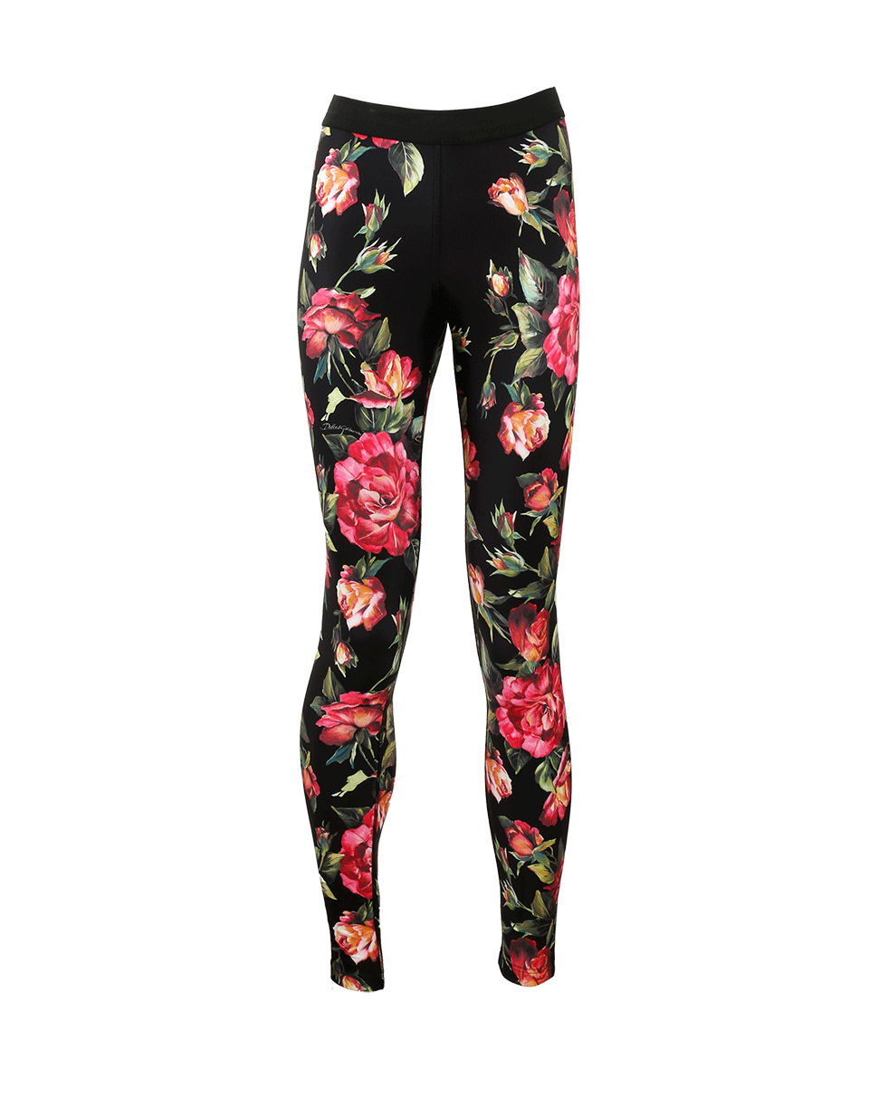 DOLCE & GABBANA-Pink Floral Legging-