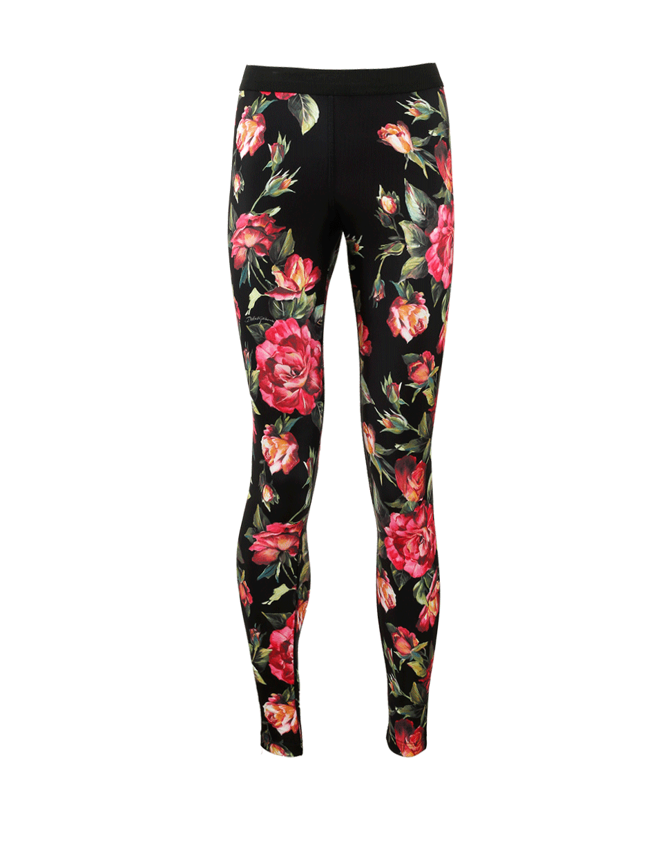 DOLCE & GABBANA-Pink Floral Legging-