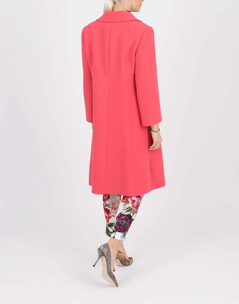 DOLCE & GABBANA-Wool Crepe Coat-