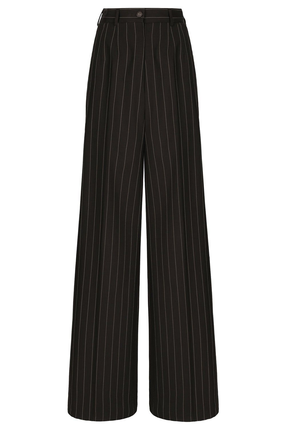 DOLCE & GABBANA-Pinstriped Wide Leg Pant-