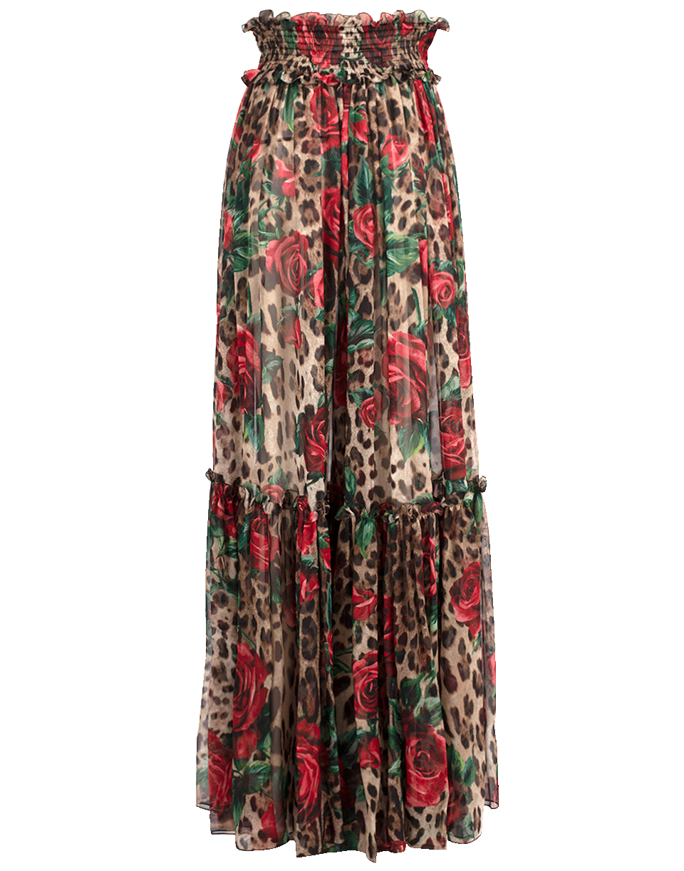 DOLCE & GABBANA-Leopard Print Pull On Pant-ROSE