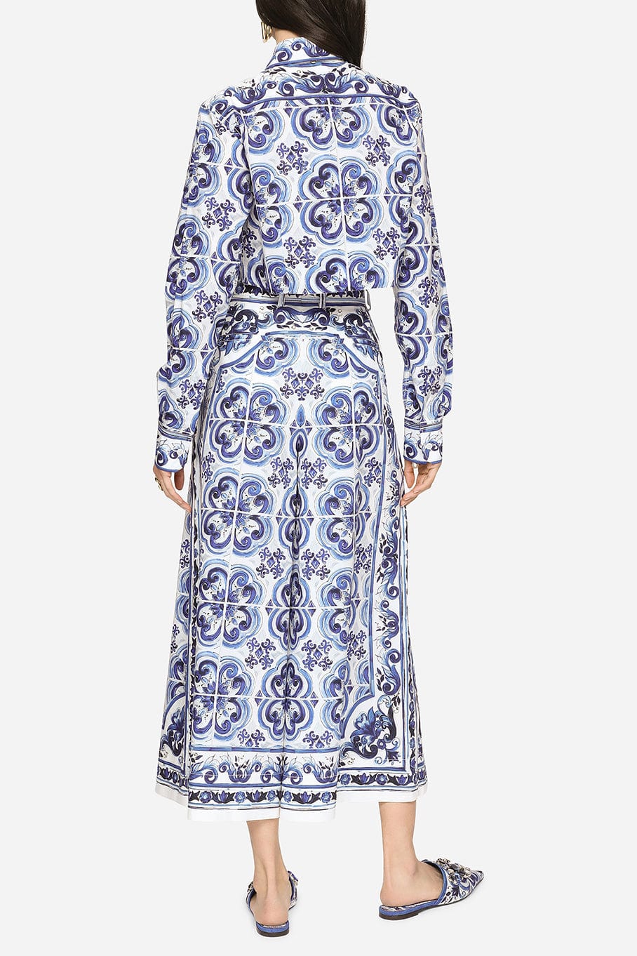 DOLCE & GABBANA-Double Pleated Coulotte Pants-
