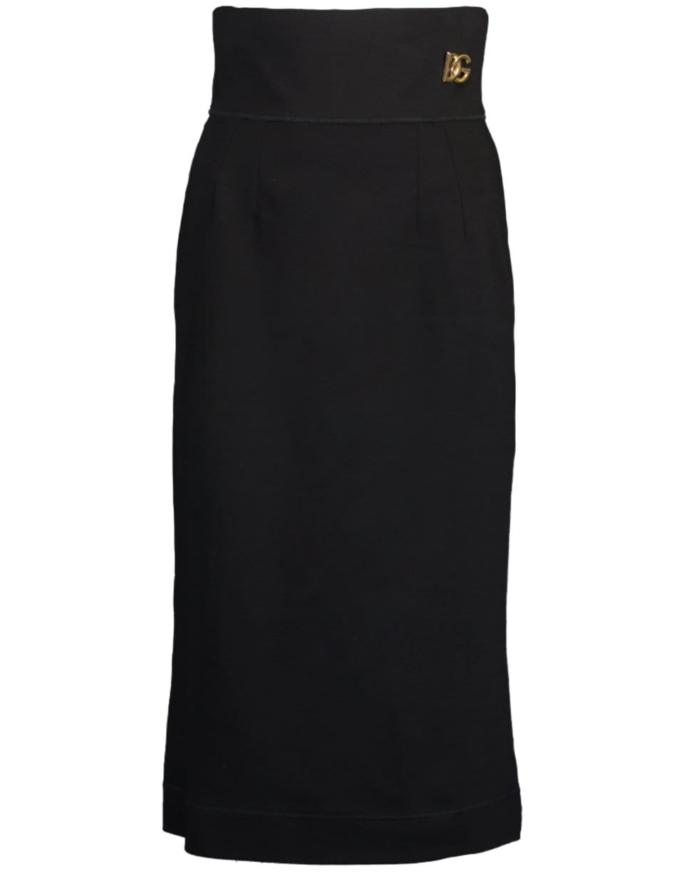 DOLCE & GABBANA-Logo Tubino Skirt-