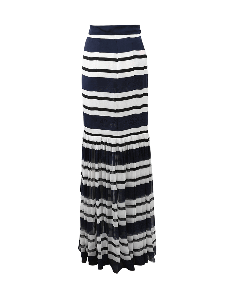 DOLCE & GABBANA-Stripe Maxi Skirt-