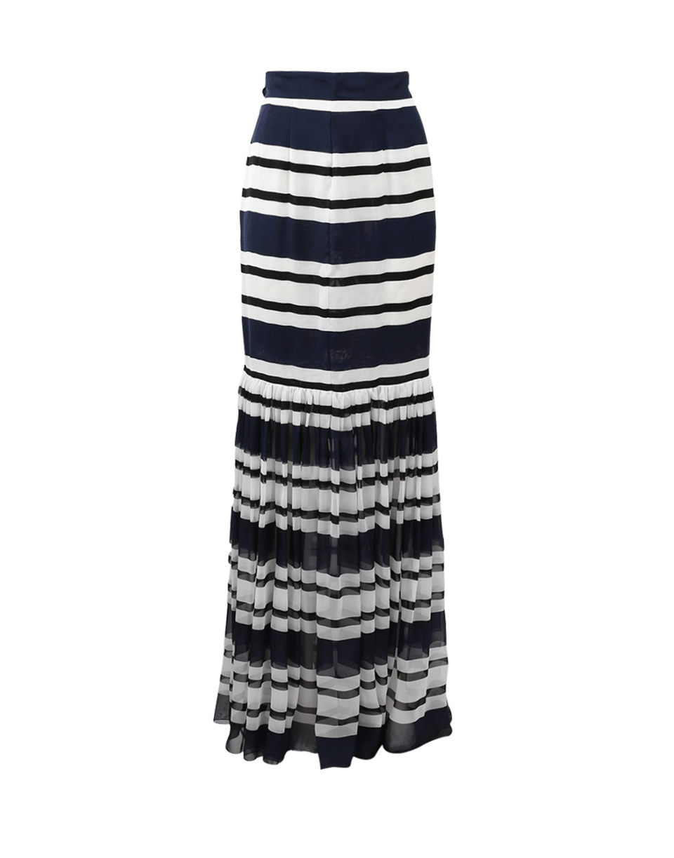 DOLCE & GABBANA-Stripe Maxi Skirt-