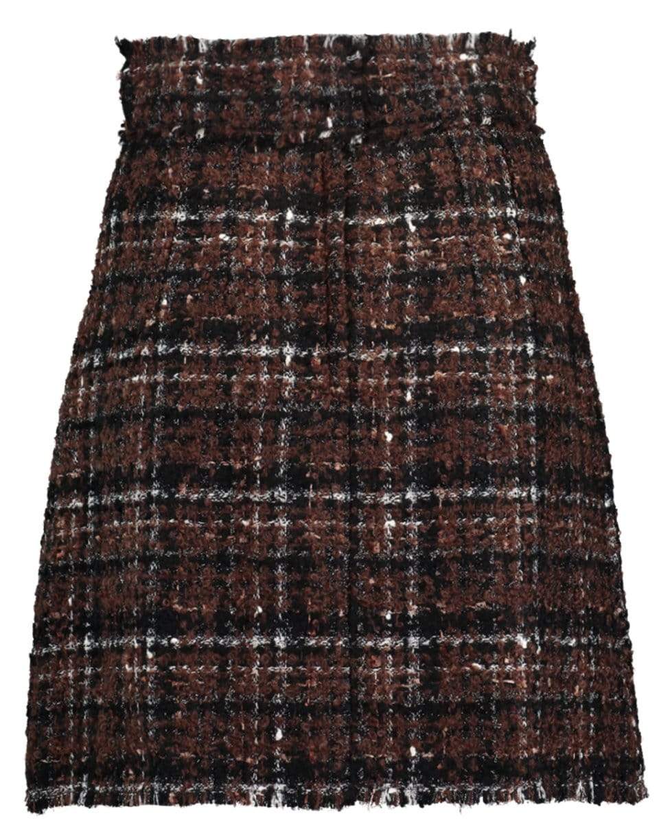 DOLCE & GABBANA-A-Line Tweed Skirt-