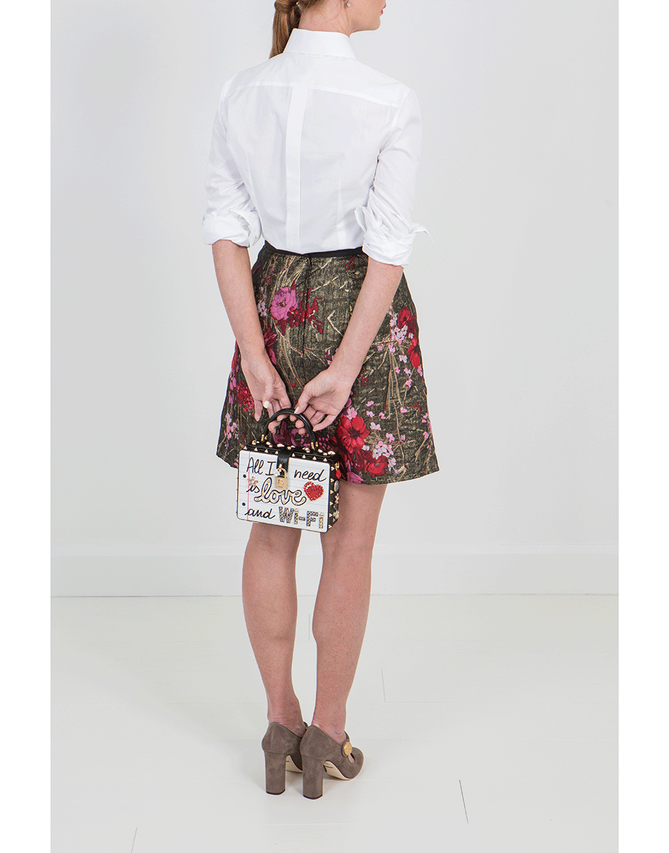 DOLCE & GABBANA-Brocade Skirt-