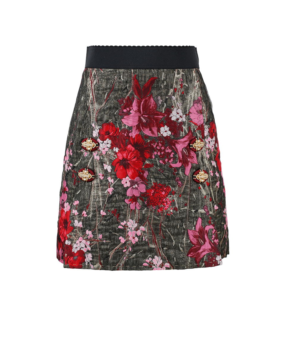 DOLCE & GABBANA-Brocade Skirt-