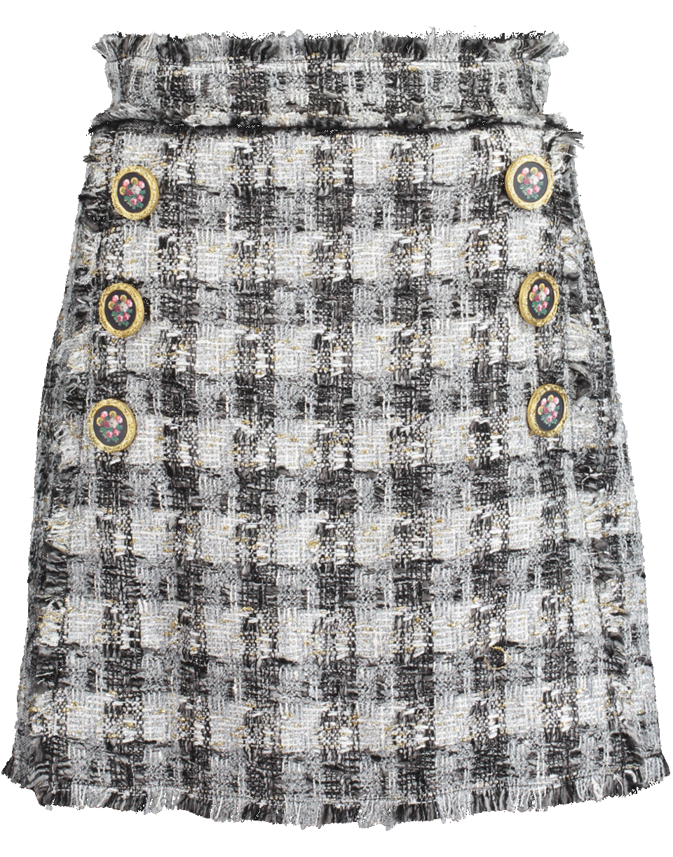 DOLCE & GABBANA-Check Tartan Tween Skirt-