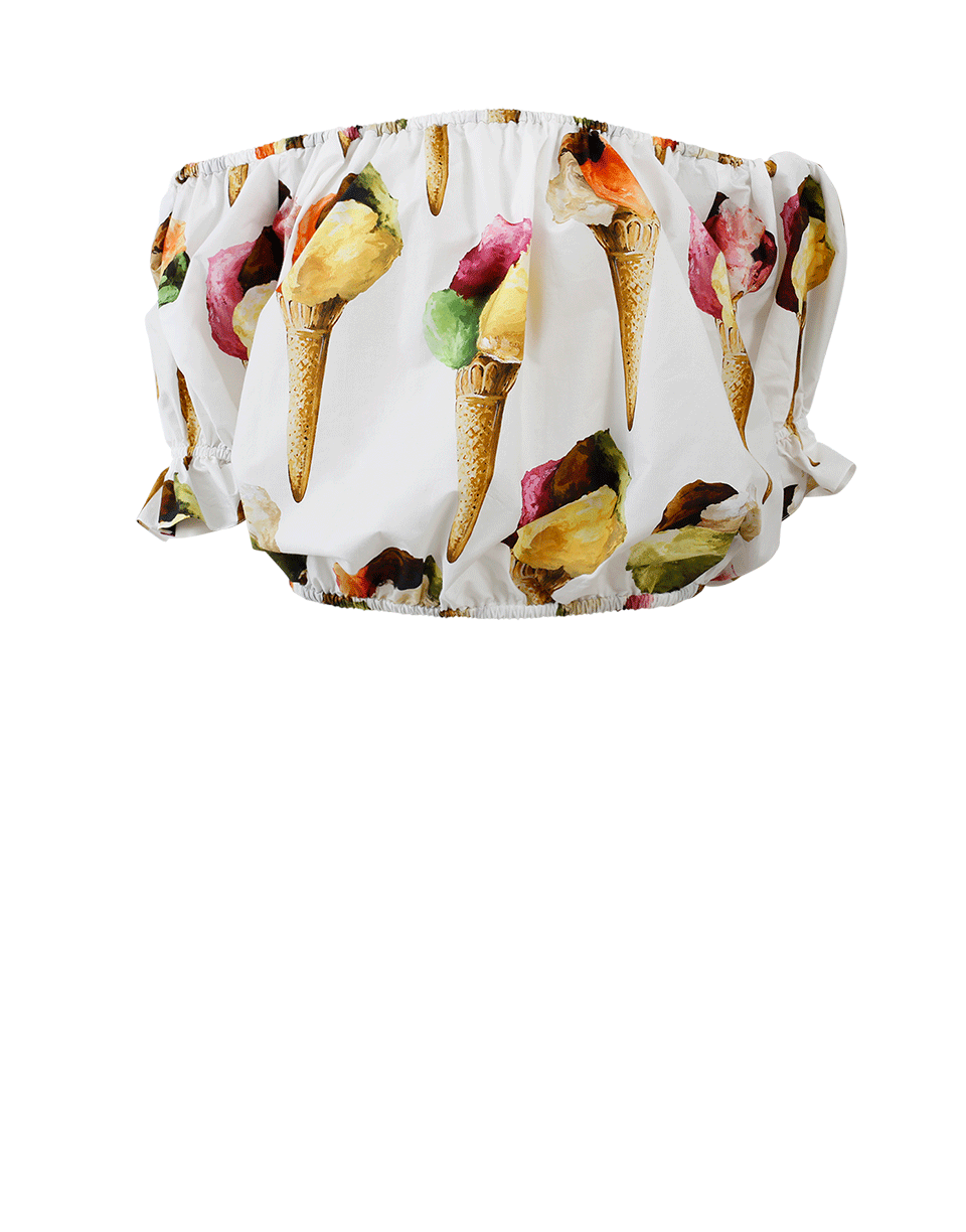DOLCE & GABBANA-Off Shoulder Gelato Top-