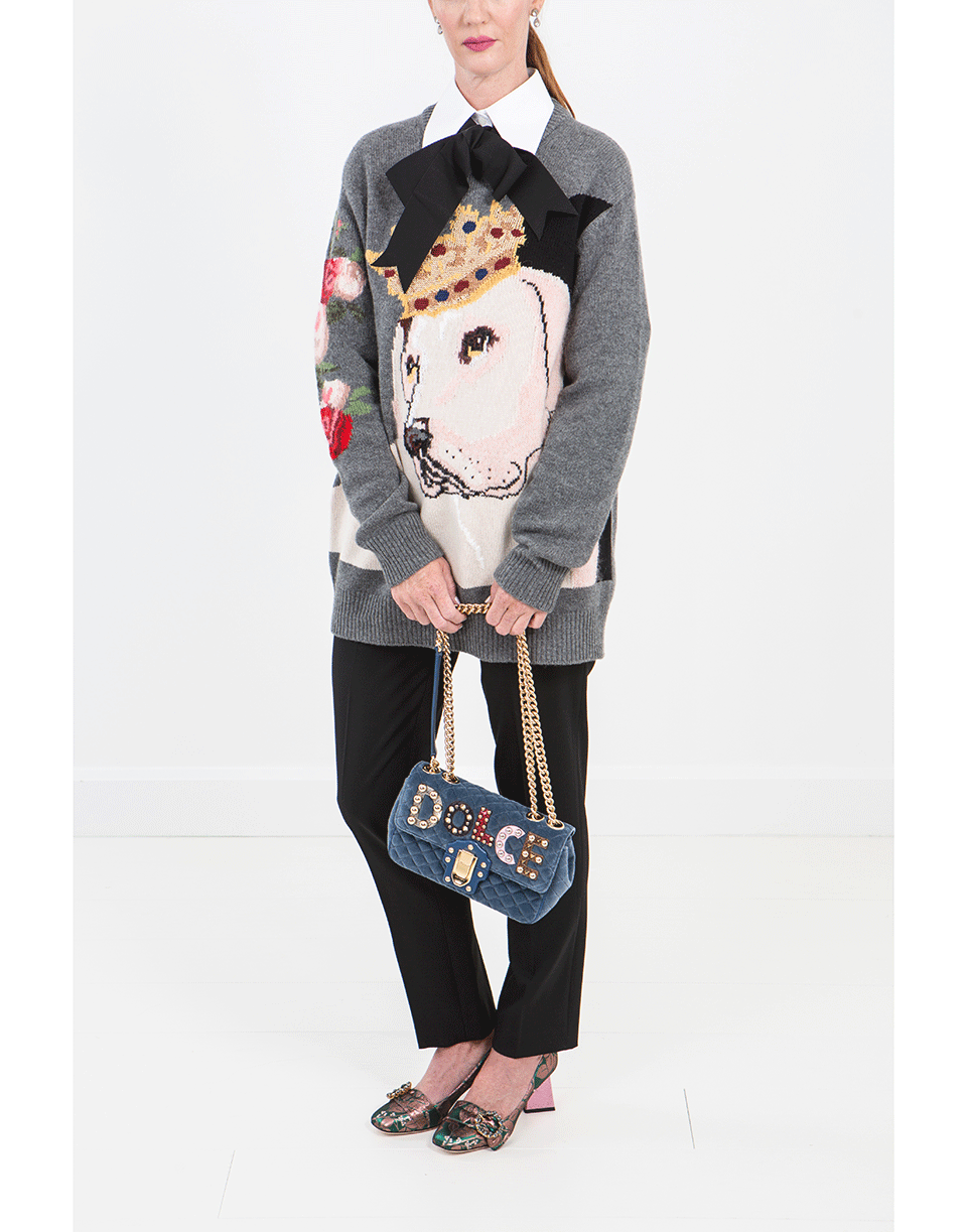 DOLCE & GABBANA-Poplin Blouse With Ribbon-