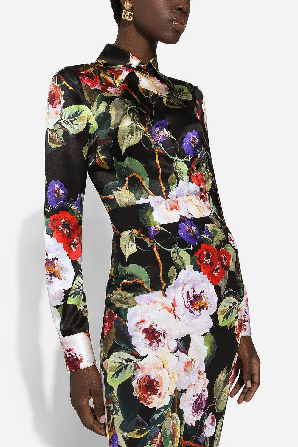DOLCE & GABBANA-Long Sleeve Button Up Blouse-