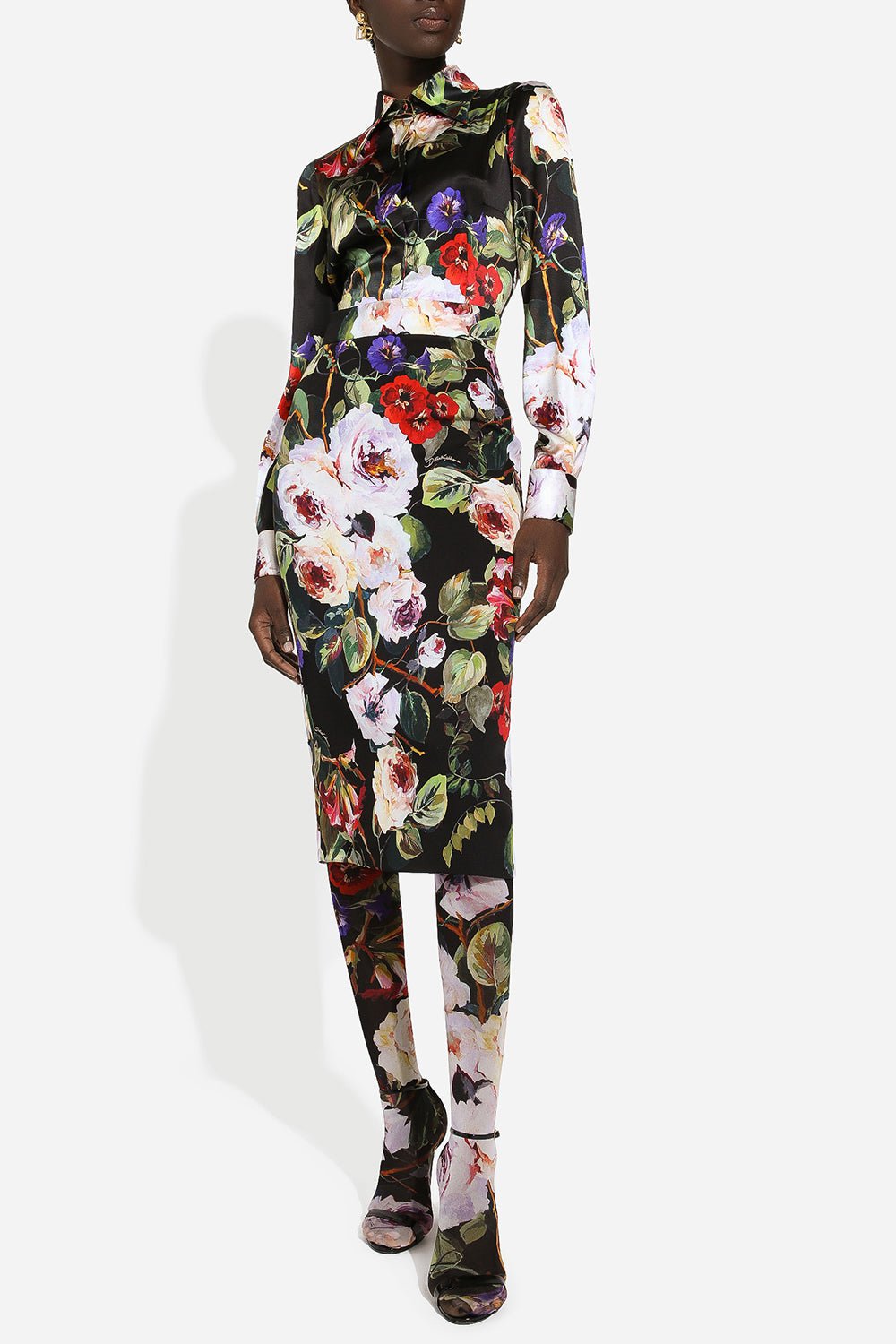 DOLCE & GABBANA-Long Sleeve Button Up Blouse-