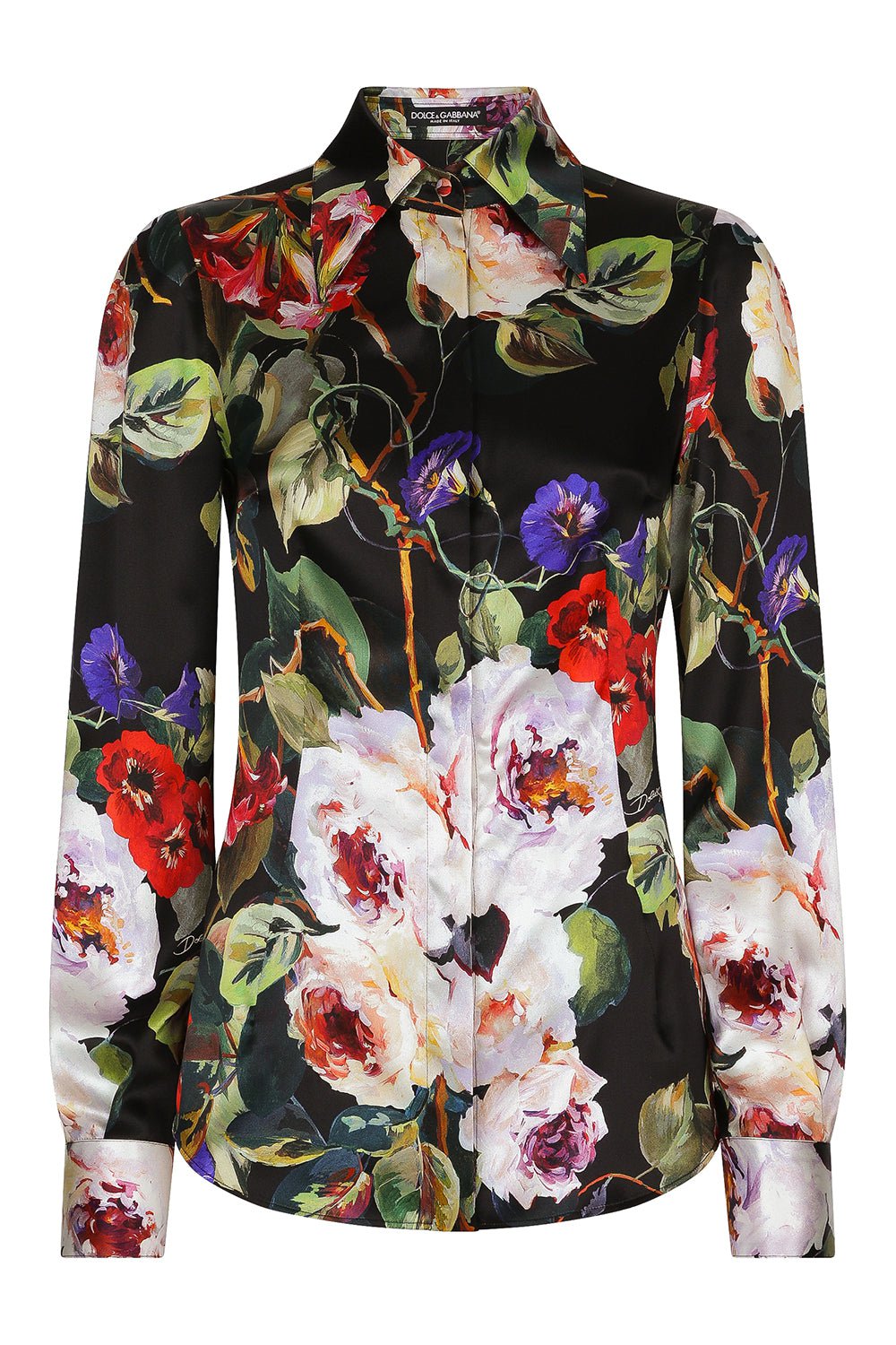 DOLCE & GABBANA-Long Sleeve Button Up Blouse-
