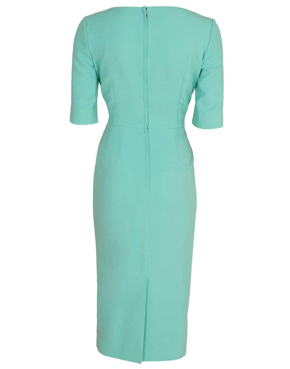 DOLCE & GABBANA-Elbow Sleeve Slim Dress-