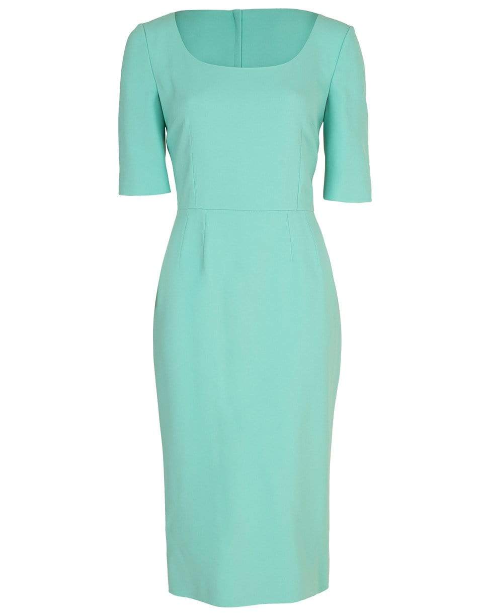 DOLCE & GABBANA-Elbow Sleeve Slim Dress-