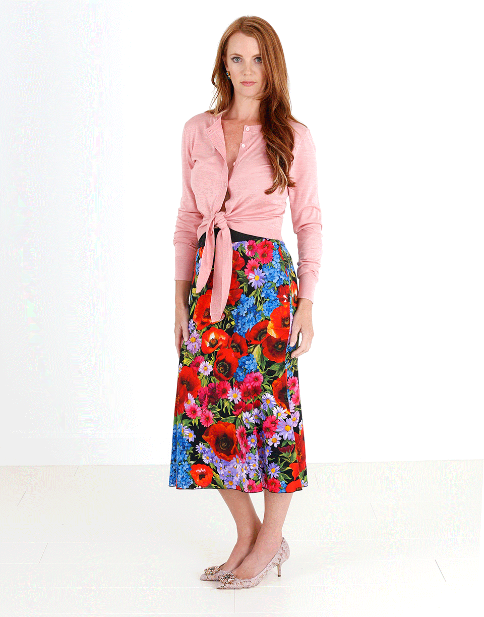 DOLCE & GABBANA-Tie Front Cardigan-