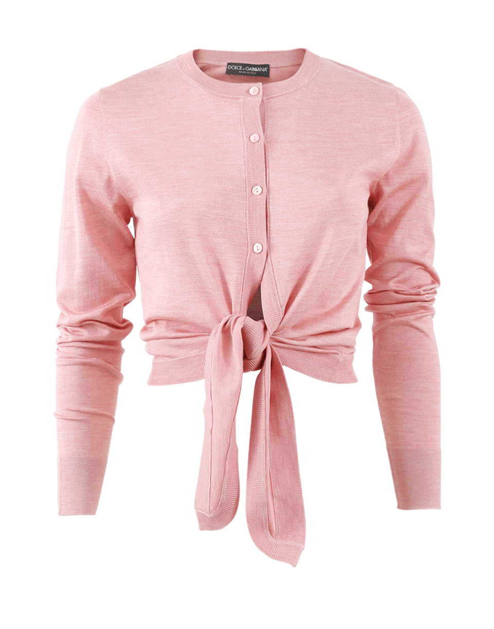 DOLCE & GABBANA-Tie Front Cardigan-