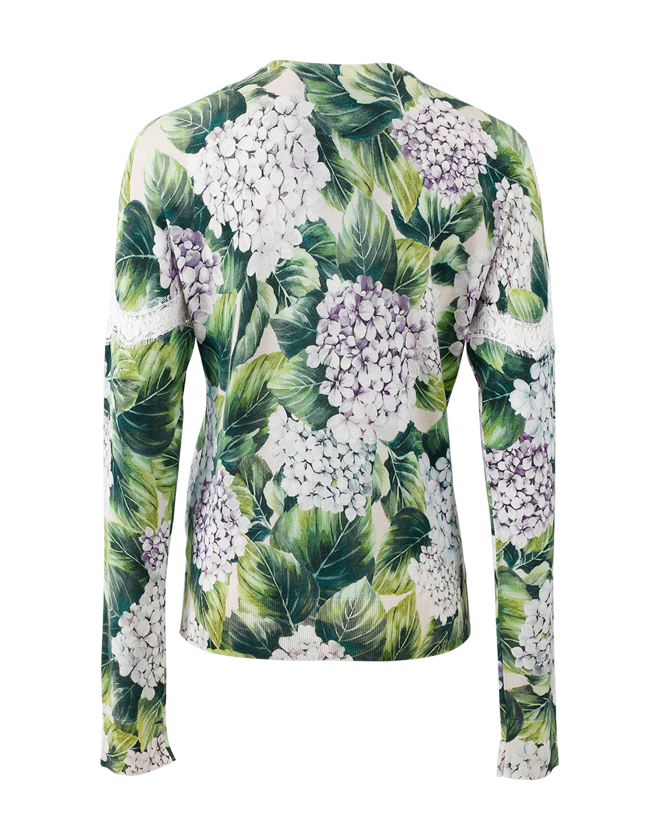 DOLCE & GABBANA-Hydrangea Lace Cardigan-