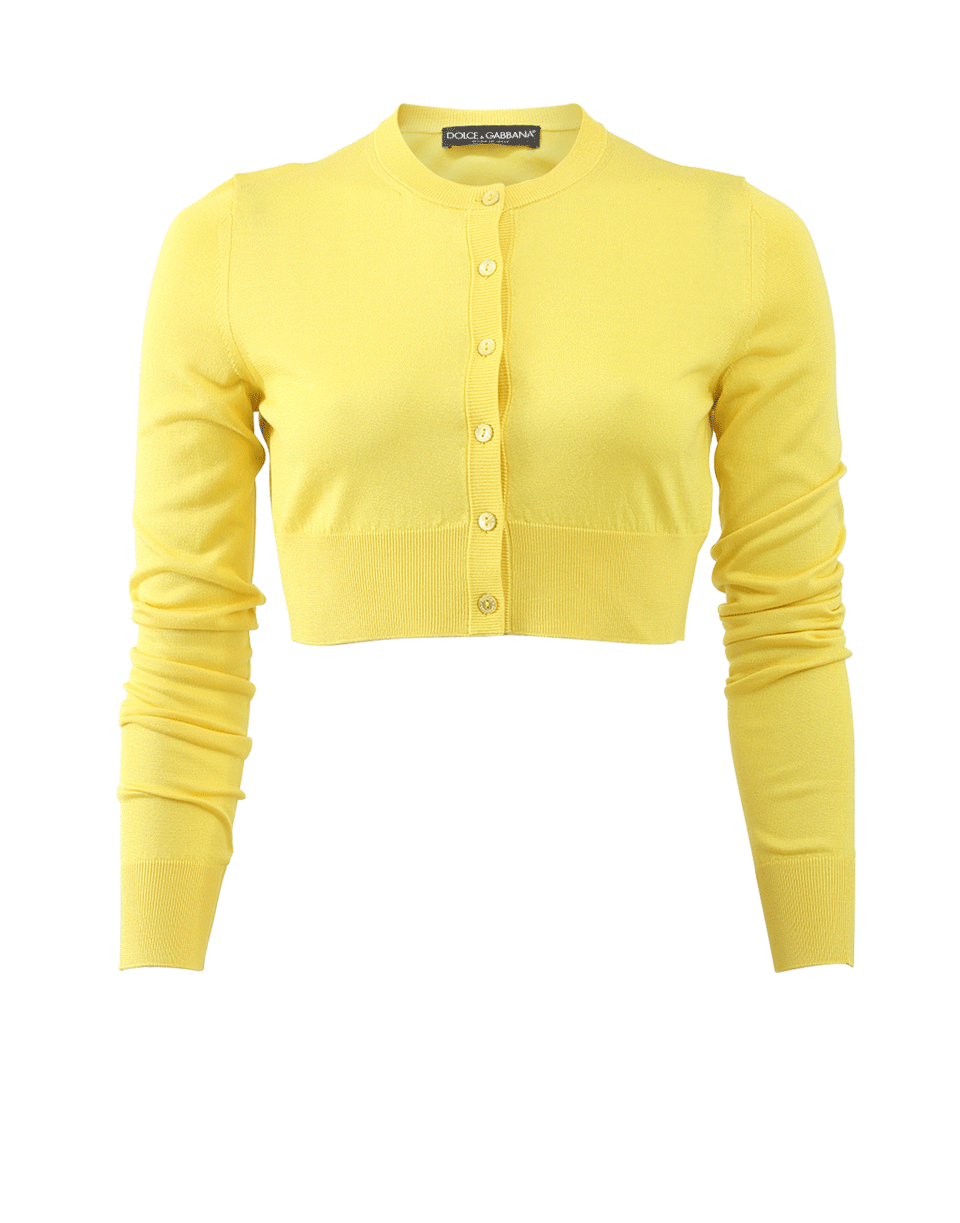 DOLCE & GABBANA-Cropped Cardigan-