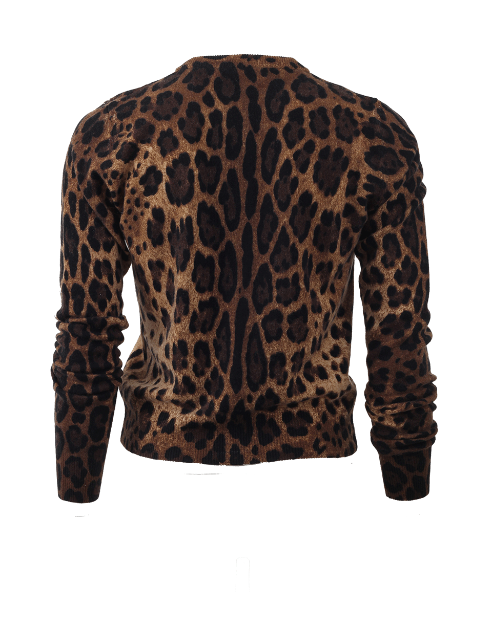 DOLCE & GABBANA-Leopard Cardigan-