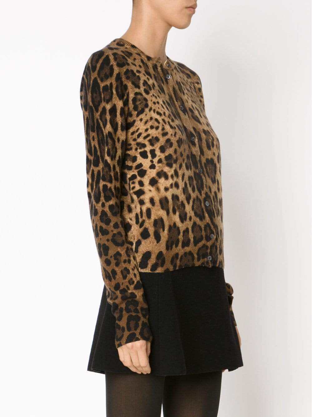 DOLCE & GABBANA-Leopard Cardigan-
