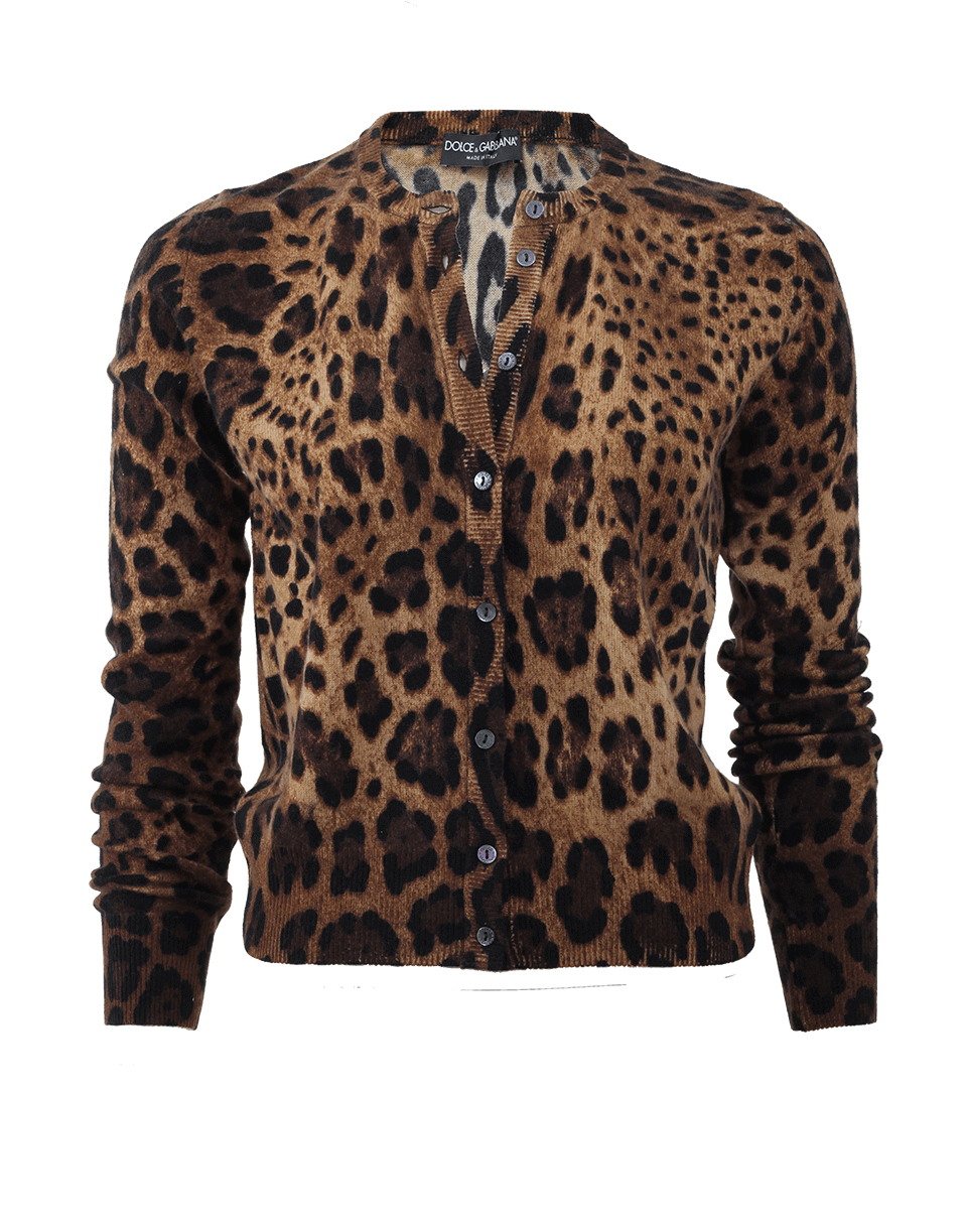 DOLCE & GABBANA-Leopard Cardigan-