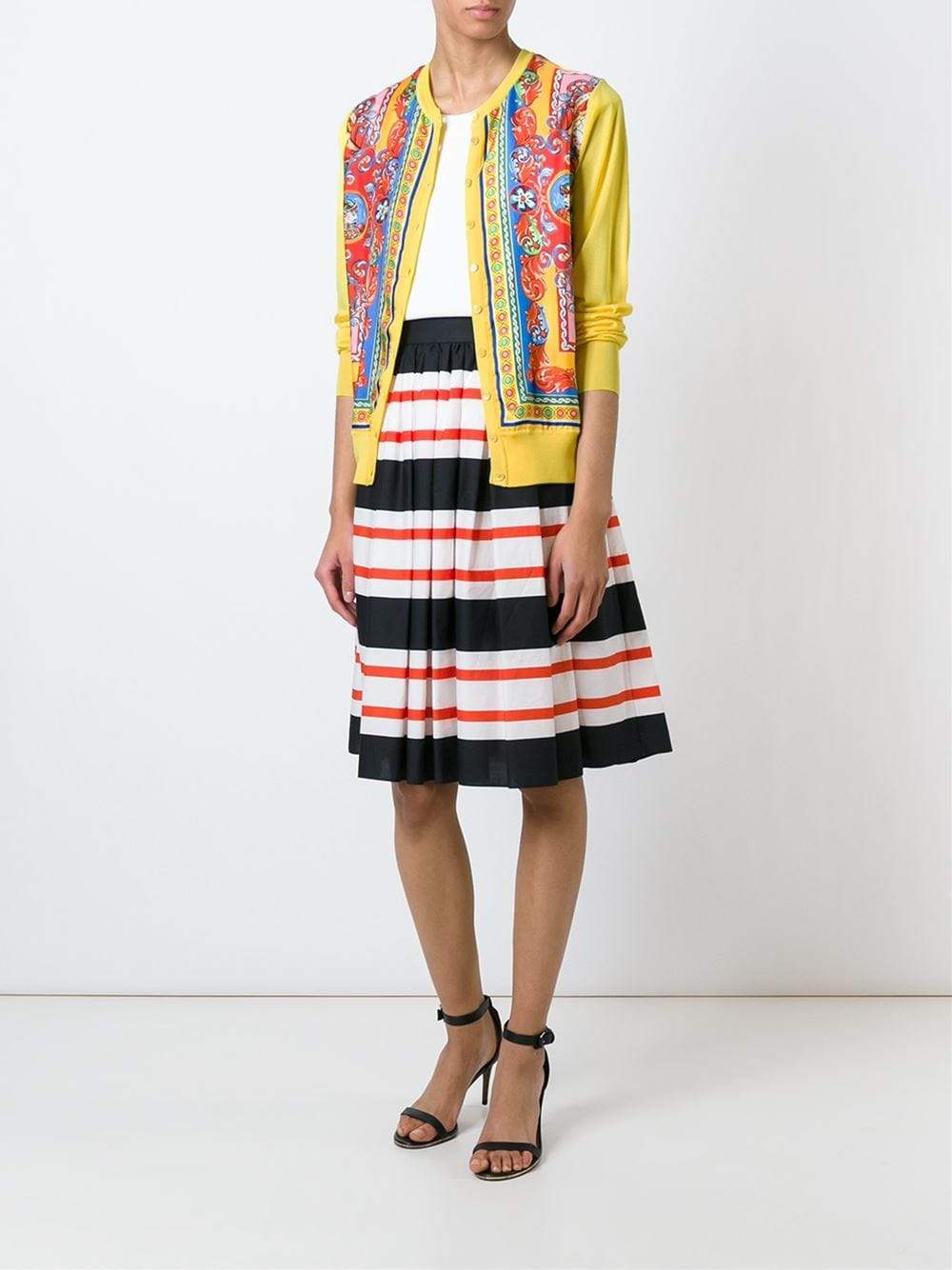 DOLCE & GABBANA-Caretto Print Cardigan-