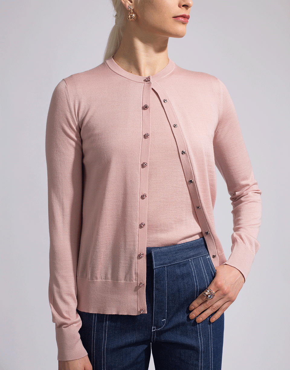 DOLCE & GABBANA-Jewel Button Cardigan-