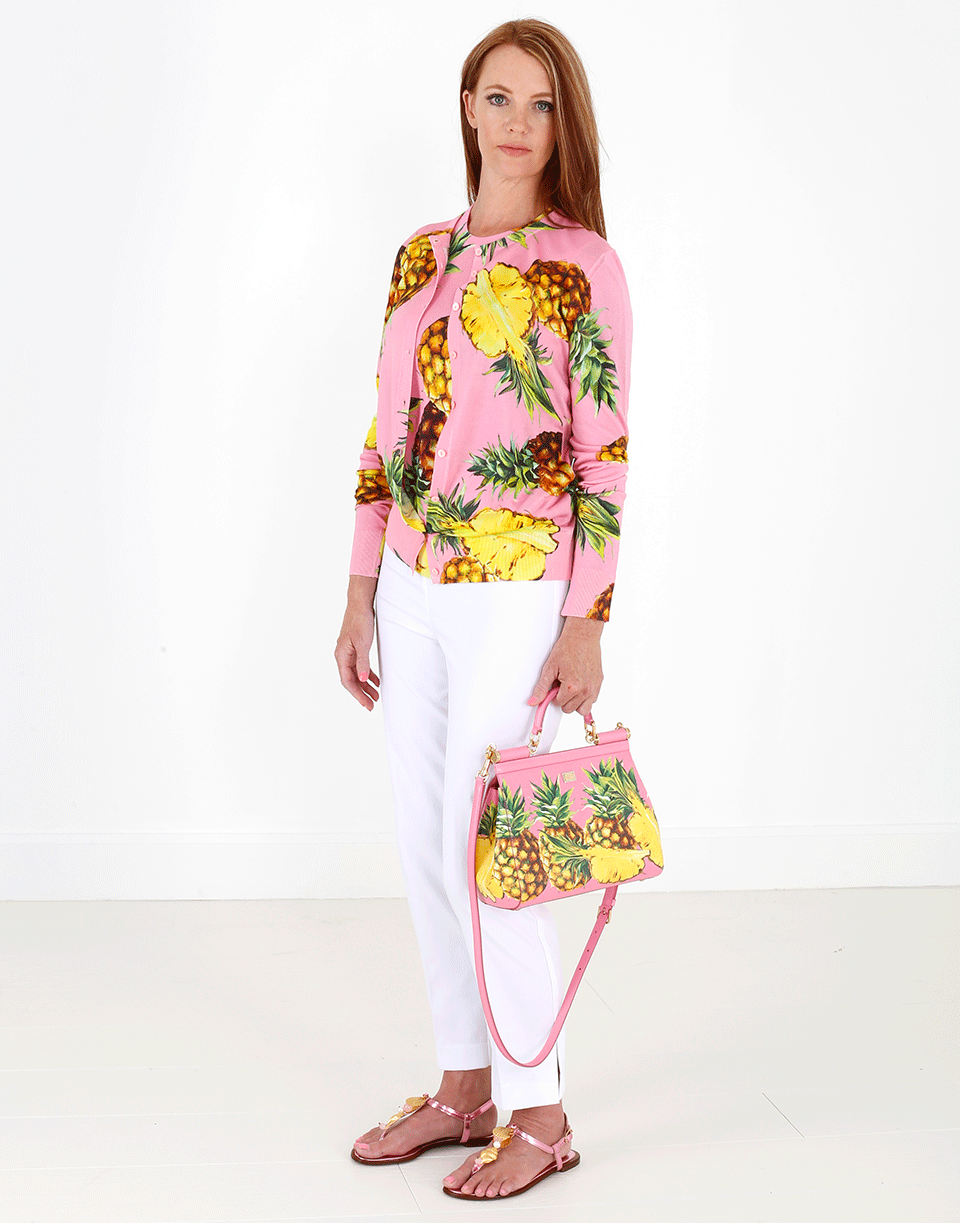 DOLCE & GABBANA-Pineapple Cardigan-