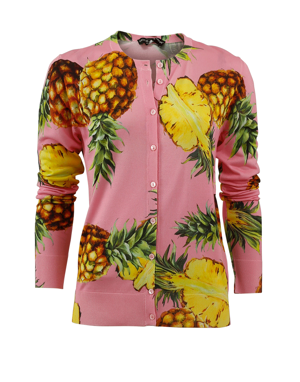 DOLCE & GABBANA-Pineapple Cardigan-