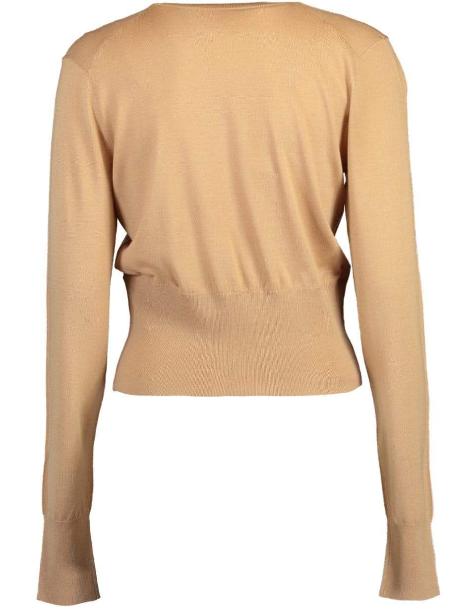 DOLCE & GABBANA-Long Sleeve V-Neck Pullover-