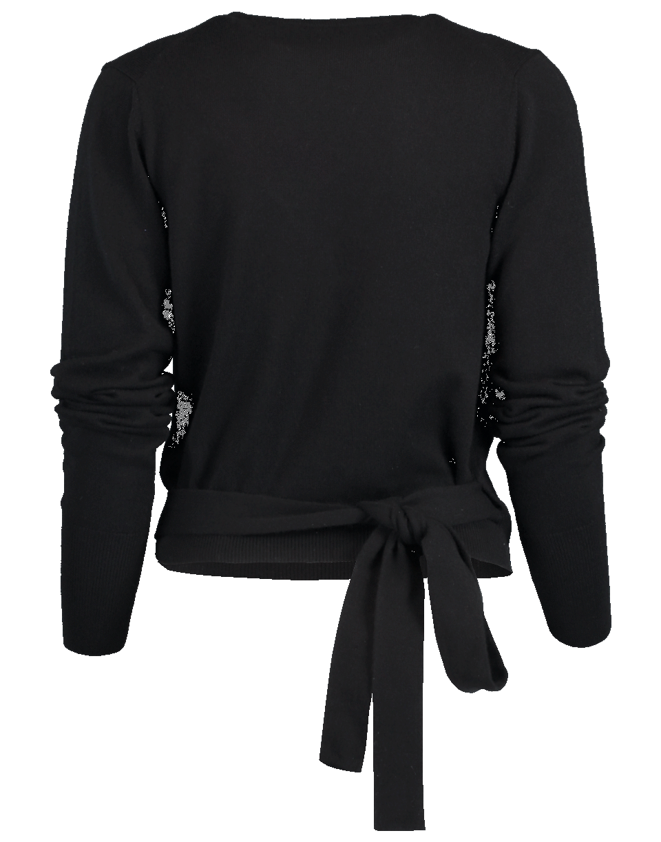 DOLCE & GABBANA-Wrap Ballet Knit Top-