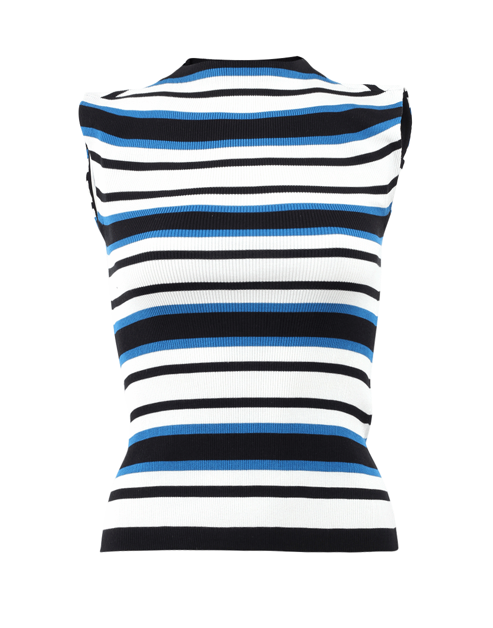 DOLCE & GABBANA-Stripe Mockneck Knit Tank-