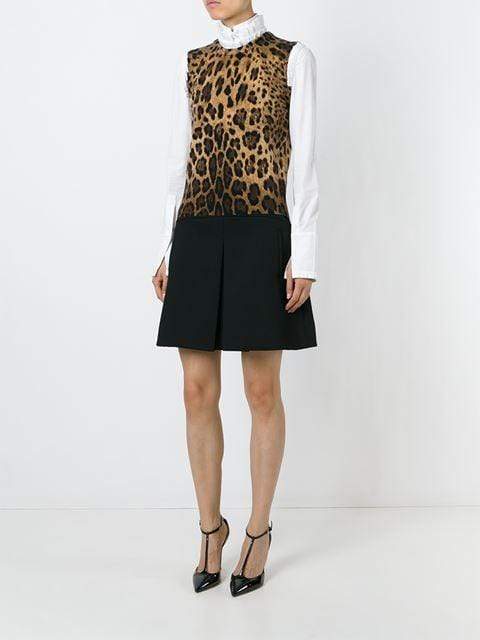 DOLCE & GABBANA-Leopard Crewneck Shell-