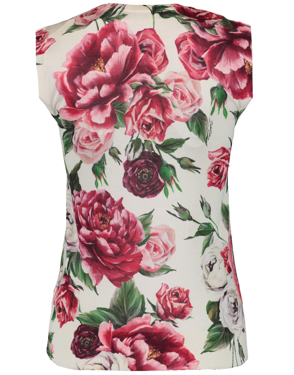 DOLCE & GABBANA-Lace Shell Top-