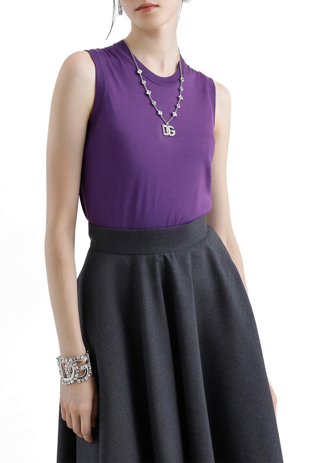 Sleeveless Tank Top-VIOLAMED-38-CLOTHINGTOPKNITS-DOLCE & GABBANA