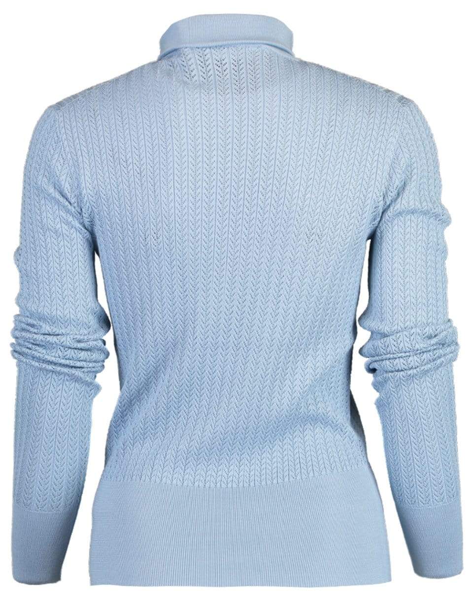 DOLCE & GABBANA-Silk Lace-Stitch Sweater-