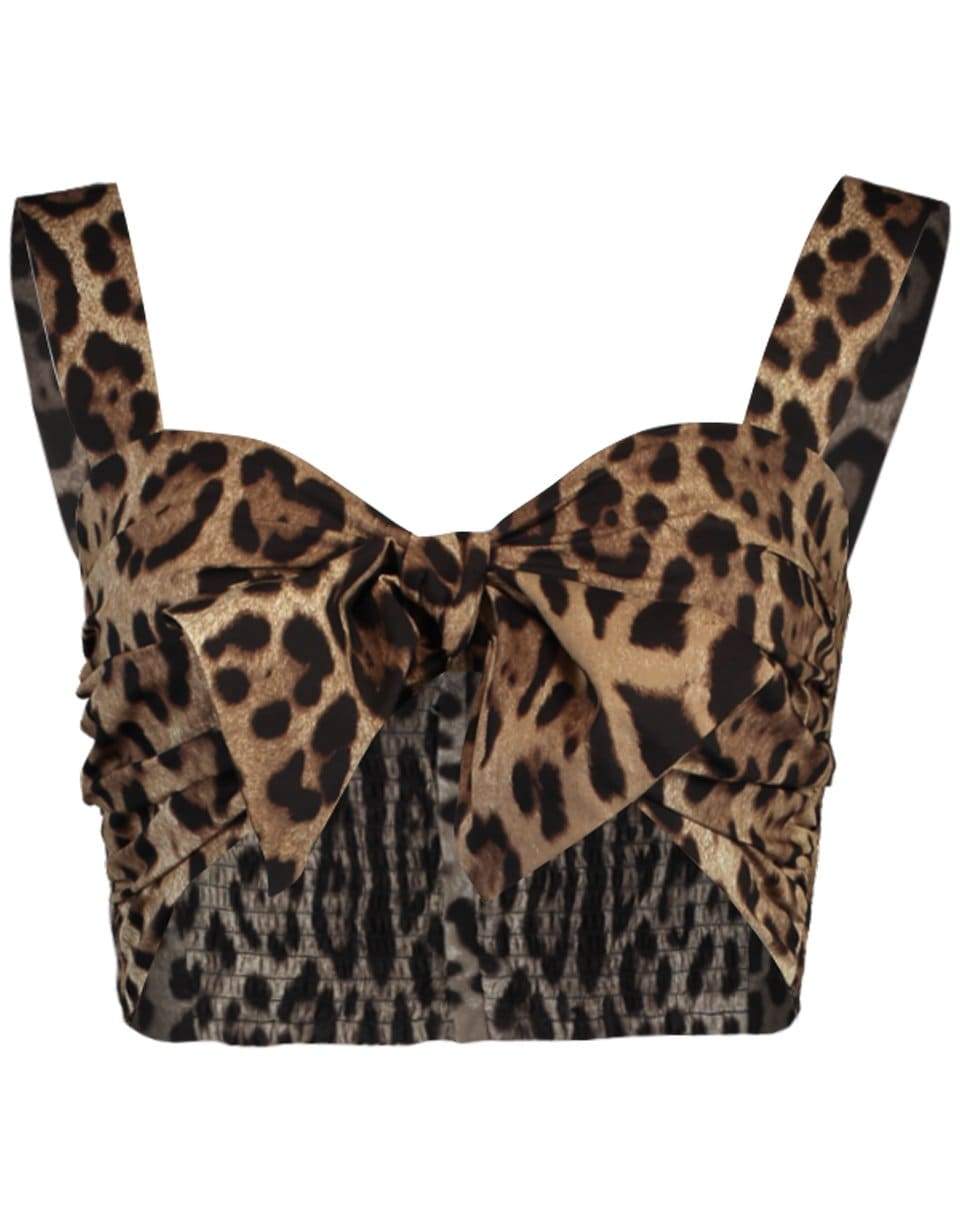 DOLCE & GABBANA-Leo Crop Top-