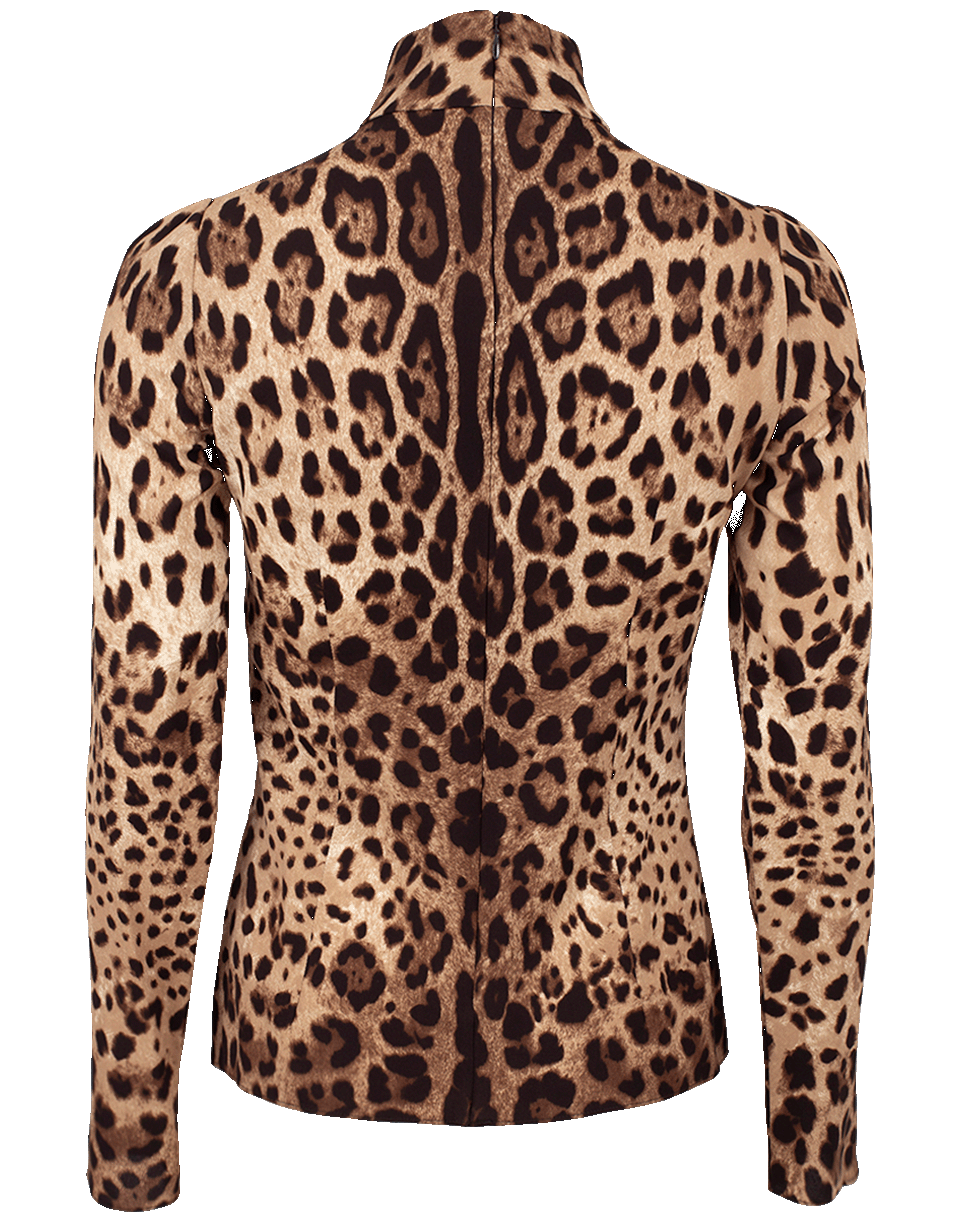 DOLCE & GABBANA-Leopard Turtleneck-