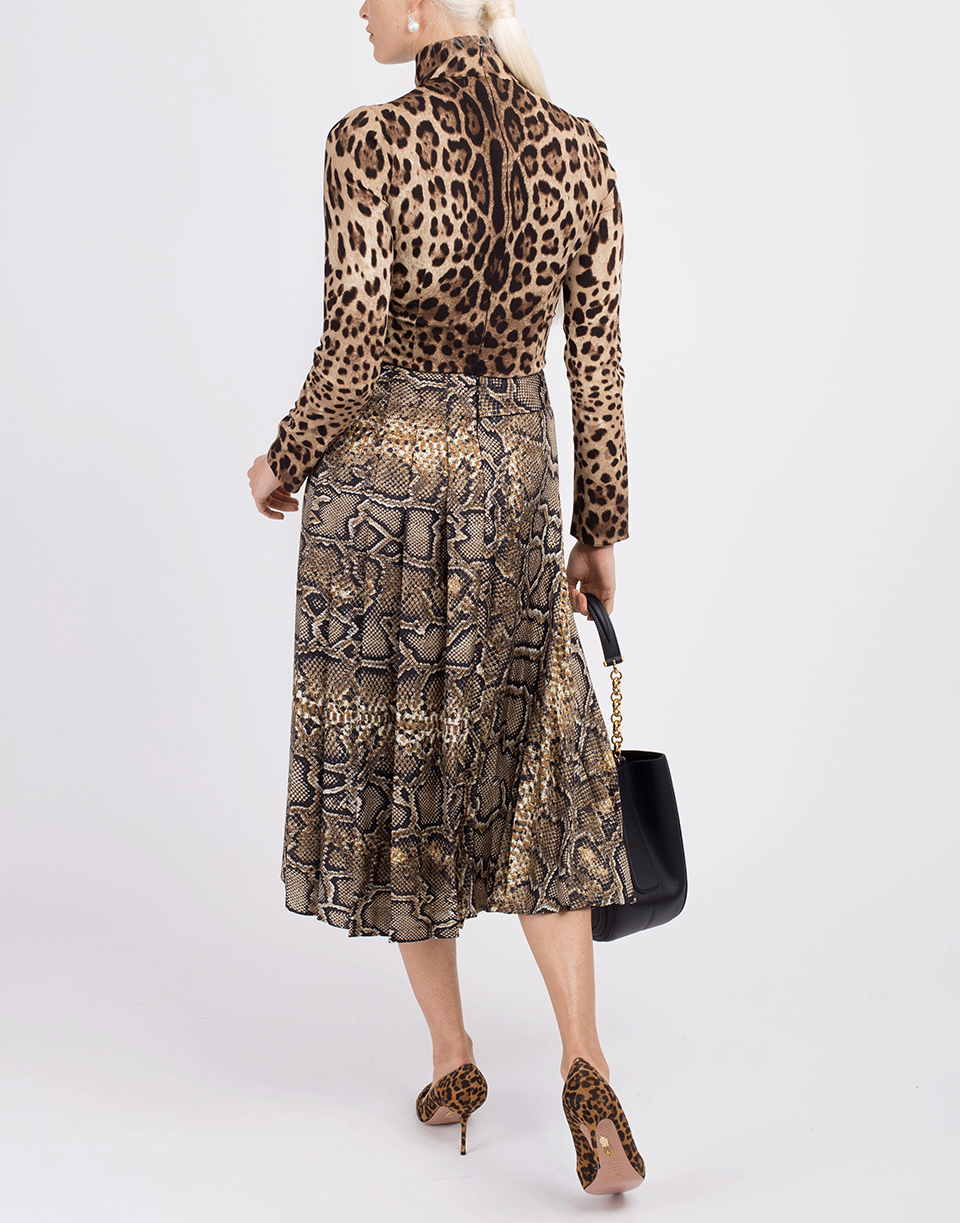 DOLCE & GABBANA-Leopard Turtleneck-