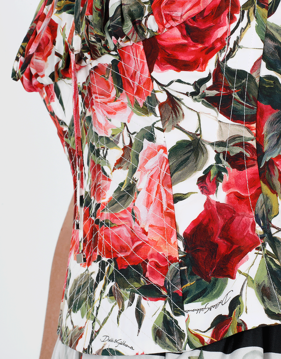 DOLCE & GABBANA-Print Corset Top-