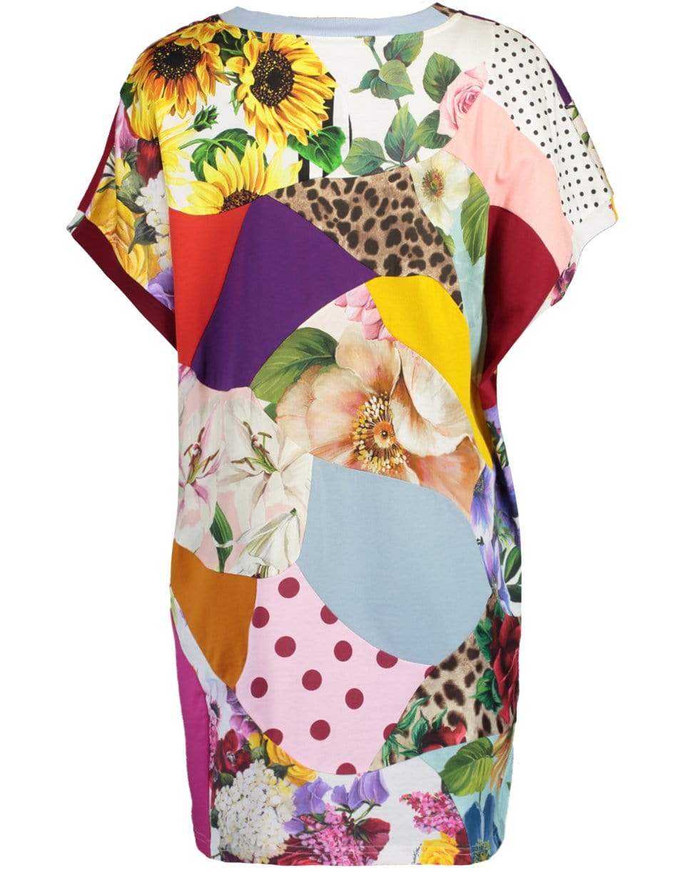 DOLCE & GABBANA-Patchwork Printed Short Sleeve Shirt-
