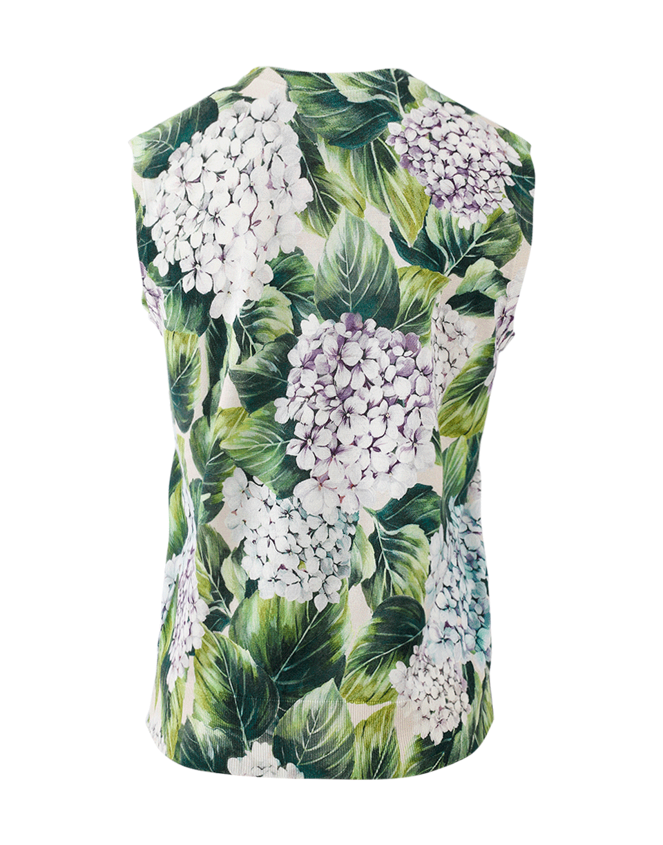 DOLCE & GABBANA-Hydrangea Lace Tank-