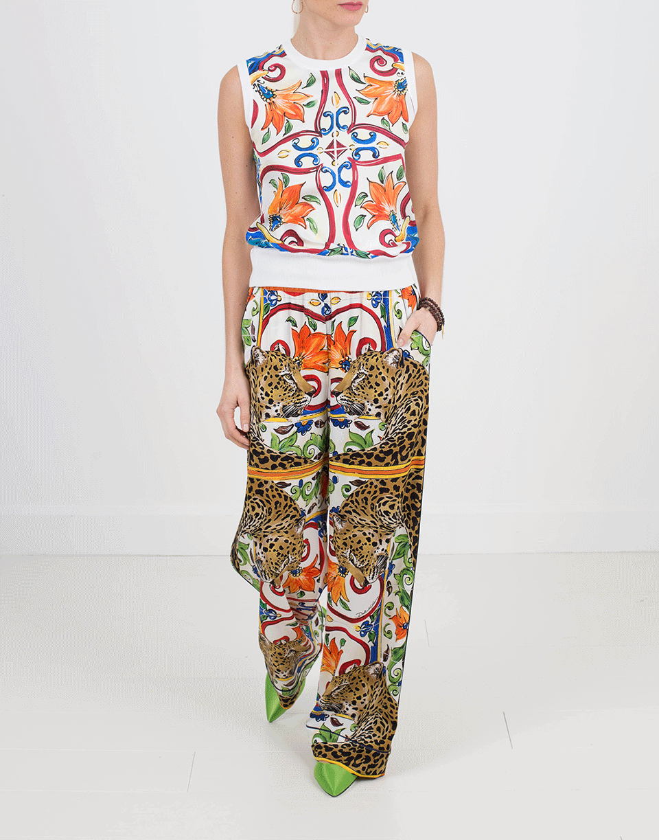 DOLCE & GABBANA-Maiolica Knit Tank-