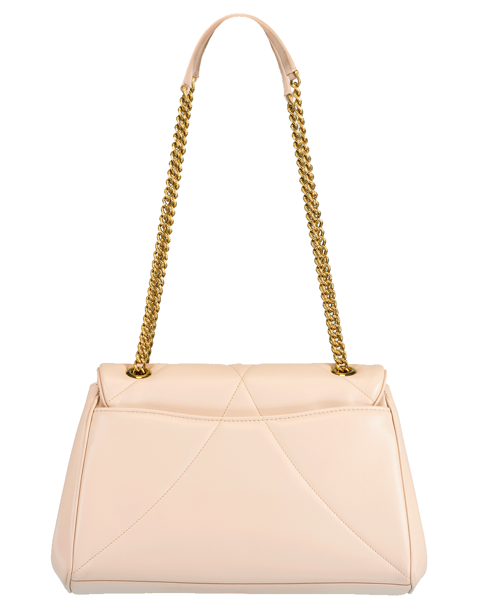 DOLCE & GABBANA-Cipria Devotion Medium Flap Bag-CIPRIA