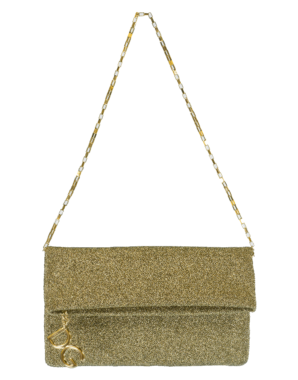 DOLCE & GABBANA-Foldover Clutch-GOLD