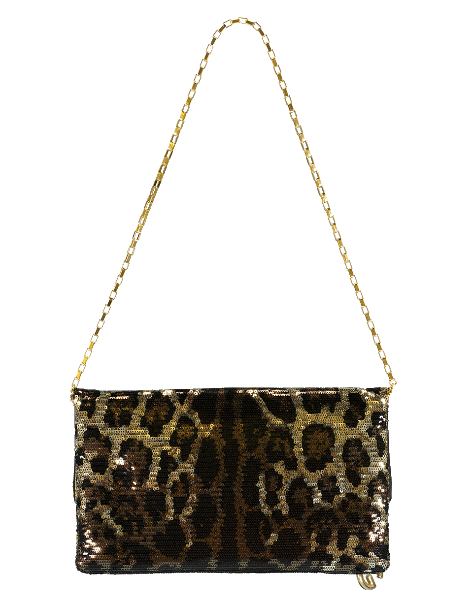 DOLCE & GABBANA-DG Girl Foldover Clutch-NATURAL