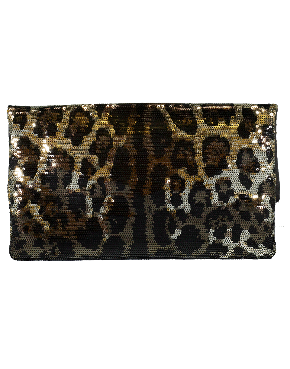 DOLCE & GABBANA-DG Girl Foldover Clutch-NATURAL