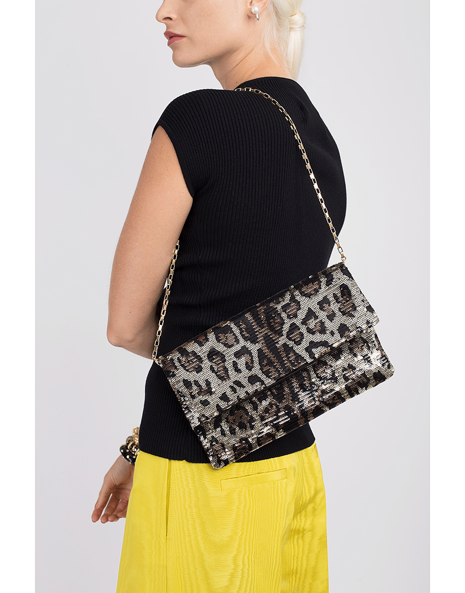 DOLCE & GABBANA-DG Girl Foldover Clutch-NATURAL